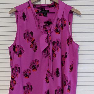 Rachel Zoe Sleeveless Floral Blouse